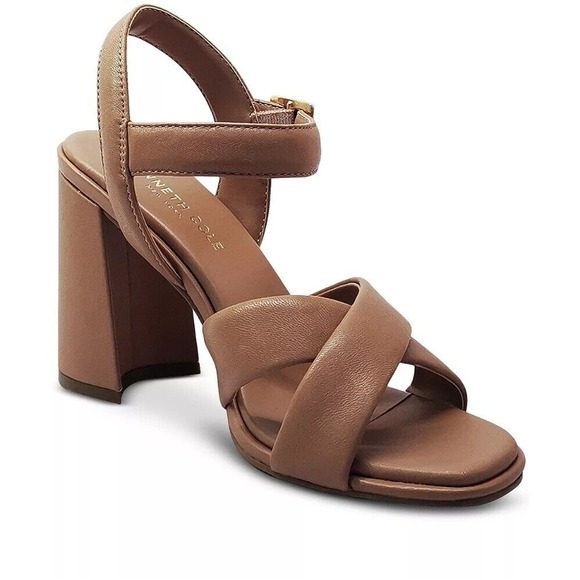 Kenneth Cole New York Shoes - Kenneth Cole New York Women's LESSIA Wedge Sandal, Classic TAN, 6.